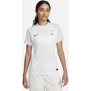 Galatasaray 2023/24 Uit Nike Dri-FIT voetbaltop met korte mouwen voor dames - Wit