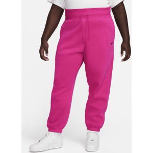 Nike Sportswear Phoenix Fleece Oversized joggingbroek met hoge taille voor dames (Plus Size) - Roze