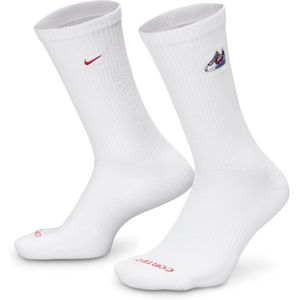 Nike Everyday Cushioned crew-sokken (1 paar) - Wit