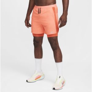 Nike Stride Dri-FIT hybride hardloopshorts voor heren (13 cm) - Roze