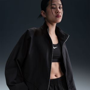 Nike Collection oversized Windrunner damesjack van keperstof - Zwart
