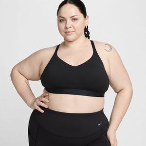 Nike Indy Light Support Padded verstelbare sport-bh (Plus Size) - Zwart