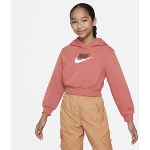 Nike Sportswear Club Fleece korte hoodie voor meisjes - Rood