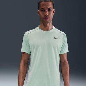 Nike - Miler - Hardlooptop - Groen - Korte Mouwen