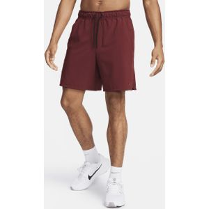 Nike Unlimited multifunctionele niet-gevoerde herenshorts met Dri-FIT (18 cm) - Rood