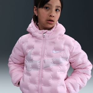 Nike naadloos gewatteerd jack voor kleuters - Roze