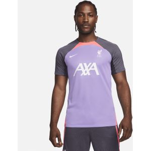 Liverpool FC Strike Derde Nike Dri-FIT voetbaltop met korte mouwen voor heren - Paars