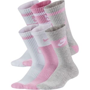 Nike Everyday Crew sokken met demping voor kids (6 paar) - Meerkleurig