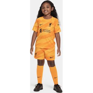 Liverpool FC 2023/24 Goalkeeper Nike Dri-FIT Nike driedelig tenue voor kleuters - Geel