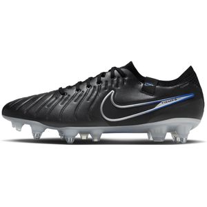 Nike Tiempo Legend 10 Elite low top voetbalschoenen (zachte ondergrond) - Zwart