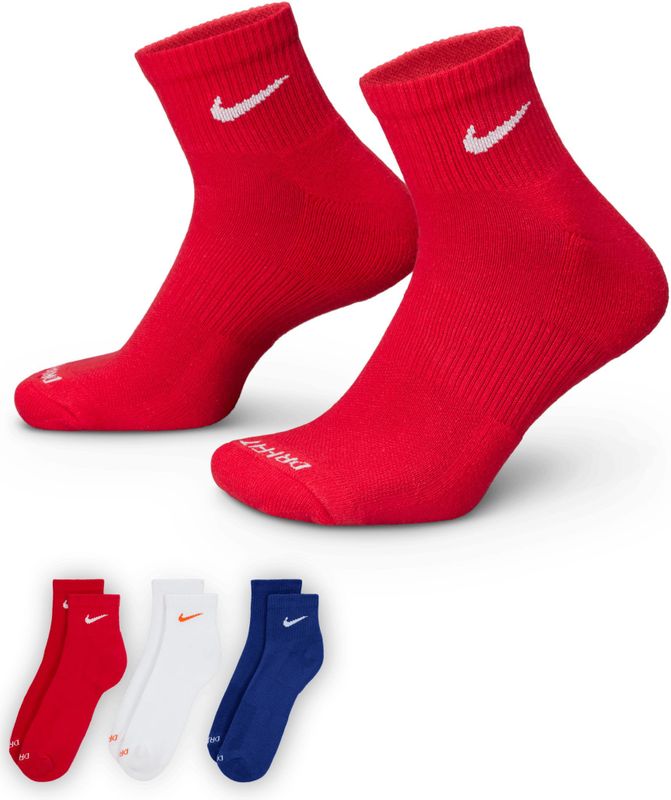 Nike - Everyday Plus Cushioned - Enkelsokken - Meerkleurig - 3 Paar