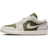 Nike - Air Jordan 1 Low - Sneakers - Olijf - Leer