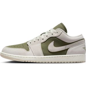 Nike - Air Jordan 1 Low - Sneakers - Olijf - Leer