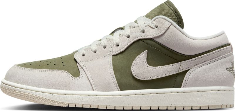 Nike - Air Jordan 1 Low - Sneakers - Olijf - Leer