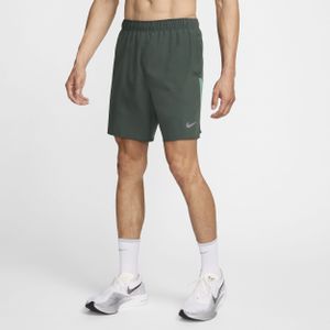 Nike Challenger Dri-FIT hardloopshorts met binnenbroek voor heren (18 cm) - Groen