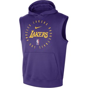 Los Angeles Lakers Spotlight Nike mouwloze NBA-hoodie met Dri-FIT voor heren - Paars