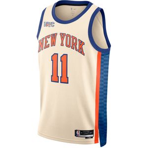 Jalen Brunson New York Knicks City Edition Nike NBA Swingman jersey voor heren - Bruin