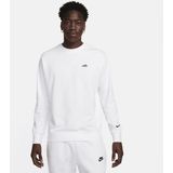Nike Sportswear Sweatshirt van sweatstof met ronde hals voor heren - Wit