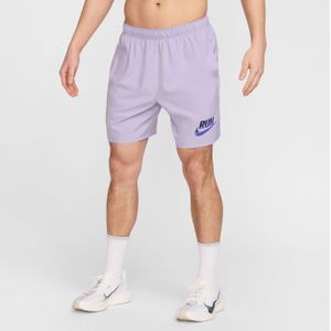 Nike Challenger Run Energy Dri-FIT niet-gevoerde hardloopshorts voor heren (18 cm) - Paars