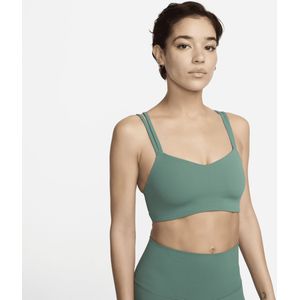 Nike Zenvy Strappy sport-bh met vulling en lichte ondersteuning - Groen