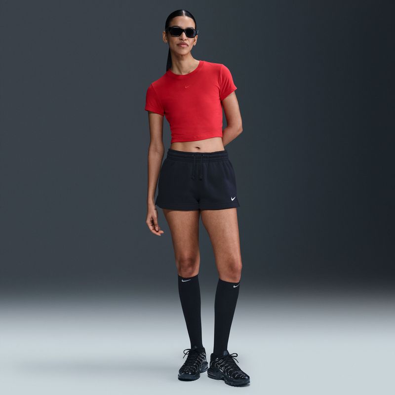 Nike - Phoenix Fleece Shorts - Zwart - Korte Broeken