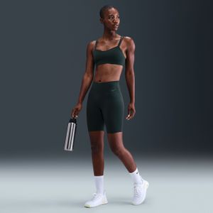 Nike Zenvy bikershorts met hoge taille voor dames (20 cm) - Groen
