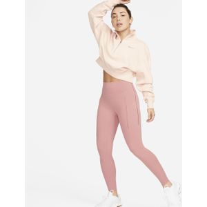Nike Universa 7/8-legging met hoge taille, zakken en medium ondersteuning voor dames - Roze