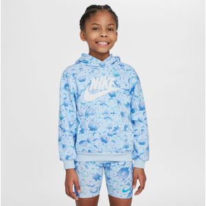 Nike Flow-Ral hoodie met print voor kleuters - Blauw