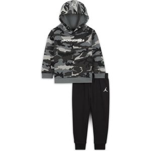 Jordan MVP tweedelige set met fleecetrui met hoodie en camouflageprint voor baby's (12-24 maanden) - Zwart