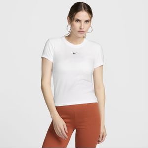 Nike Sportswear Chill Knit T-shirt voor dames - Wit