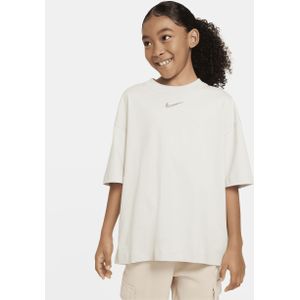 Nike Sportswear oversized T-shirt voor meisjes - Grijs