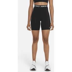 Nike Pro 365 Damesshorts met hoge taille (18 cm) - Zwart