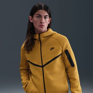 Nike Tech Windrunner herenjack van fleece met rits over de hele lengte - Bruin
