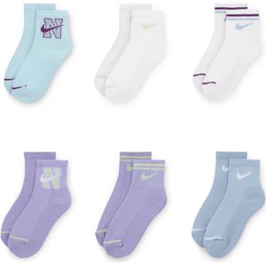 Nike Prep in Your Step sokken voor kleuters met kwartlengte (6 paar) - Blauw
