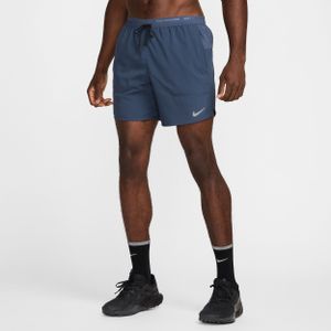 Nike Stride Dri-FIT hardloopshorts met binnenbroek voor heren (18 cm) - Blauw