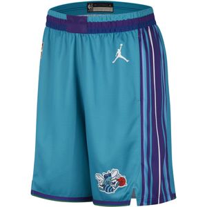 Charlotte Hornets Hardwood Classics 2023/24 Swingman Nike Dri-FIT NBA-herenshorts - Blauw