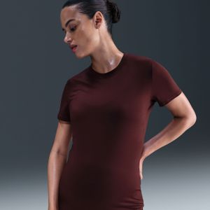 Nike (M) One Dri-FIT Slim-Fit top met korte mouwen voor dames (zwangerschapskleding) - Rood
