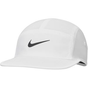 Nike Dri-FIT Fly ongestructureerde Swoosh pet - Wit