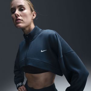 Nike Pro fleecetop voor dames - Blauw