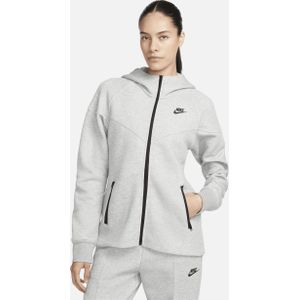 Nike Sportswear Tech Fleece Windrunner Hoodie met rits voor dames - Grijs