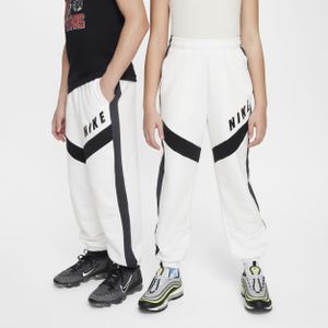 Nike Sportswear oversized joggingbroek van fleece voor meisjes - Wit