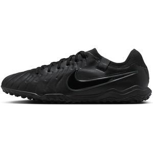 Nike Tiempo Legend 10 Pro low-top voetbalschoen (turf) - Zwart