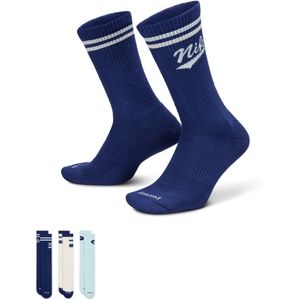 Nike - Everyday Cushioned - Sokken - Blauw - 3 Pack