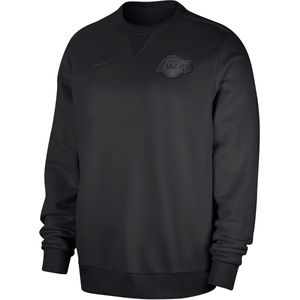 Los Angeles Lakers Standard Issue Nike NBA-sweatshirt met ronde hals en Dri-FIT voor heren - Zwart