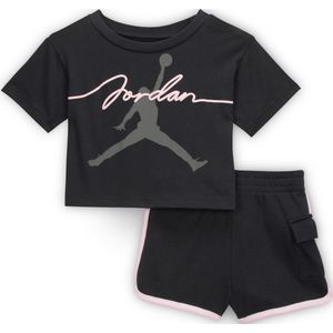 Jordan 'Hidden In Plain Sight' tweedelige shortsset voor baby's (12-24 maanden) - Zwart