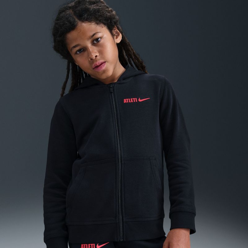 Nike - Atlético Madrid Club - Voetbalhoodie - Zwart