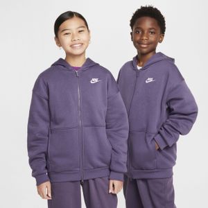 Nike Club Unisex Hoodies - Paars - Maat: 122 - 128 CM - Foot Locker