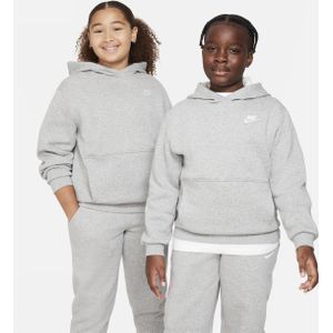 Nike Club Fleece hoodie voor kids (ruimere maten) - Grijs