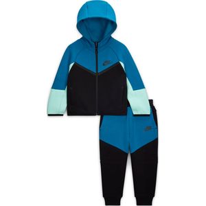 Nike Tech Fleece tweedelige babyset met rits over de hele lengte - Zwart