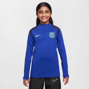 FC Barcelona Strike Derde Nike Dri-FIT voetbaltrainingstop voor kids - Blauw
